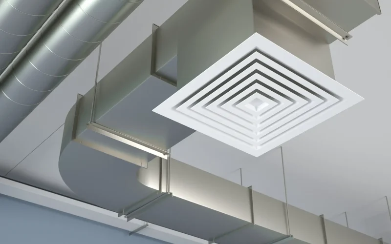 ventilation duct, 3d Illustration